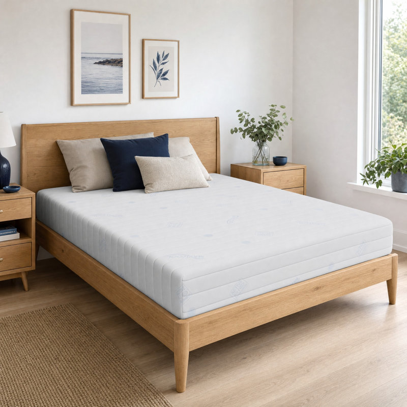 Premier Medium 19cm Memory Foam Coil Sprung Mattress, Super King (6')