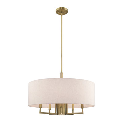 Flaire 6 - Light Dimmable Drum Chandelier