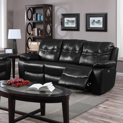 Raelyn Faux Leather Reclining Sofa