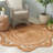 Natural Fiber 606 Hand Woven Jute Geometric Rug-198762670