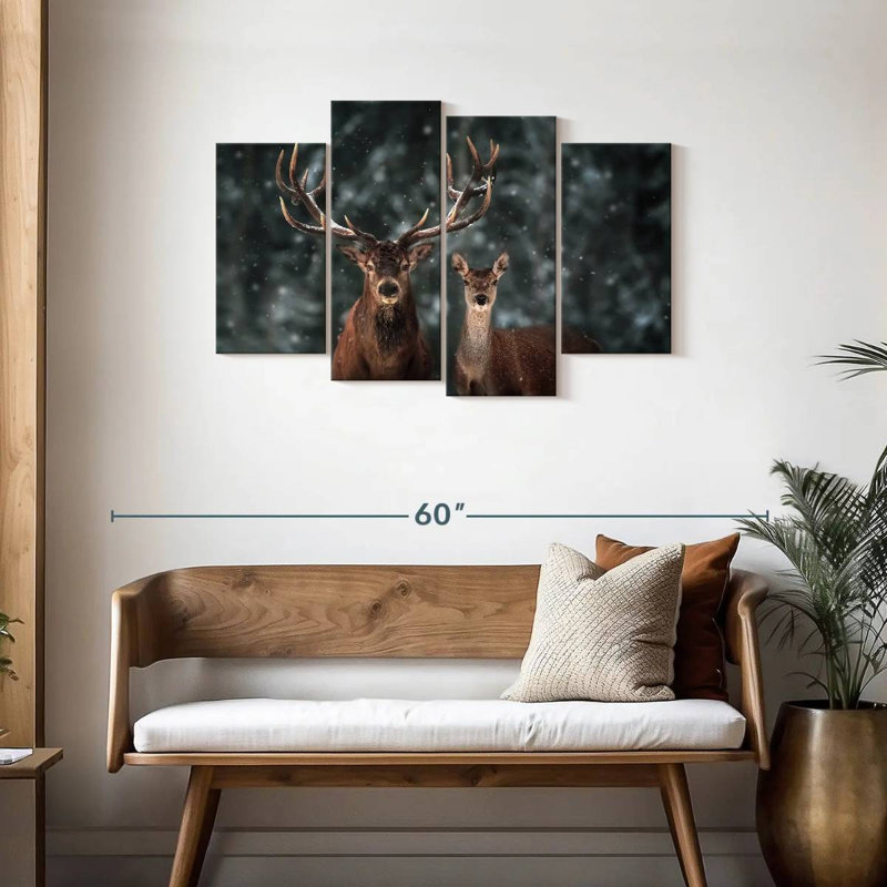 Deer Couple, 27" H x 43" W