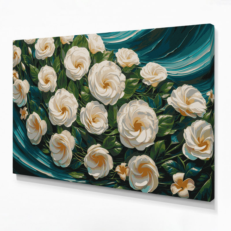 Art mural sur toile vert hawaïen, H 11 po x l 14 po