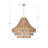 8 - Light Steel Dimmable Tiered Chandelier