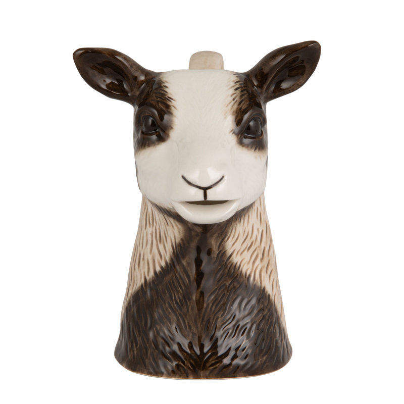 Stoneware Goat Shaped Pitcher