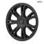 4 enjoliveurs de roue de 19 pouces en ABS PC noir mat, à clipser, pour Tesla Model Y (2019-2024).