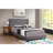 Transitional Queen Bed In Gray