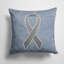 Housse et insert de coussin carré Ribbon for Brain Cancer-70630696