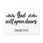 God Will Open Doors Isaiah 22:22 - Wrapped Canvas Print-2062884025