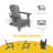 Folding Adirondack Chair, HDPE Adirondack Chair
