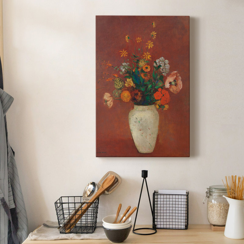 " Bouquet In A Chinese Vase ", 60" H x 40" W x 1" D