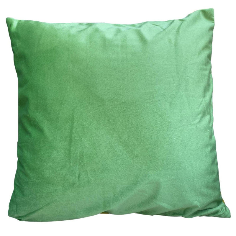 Aafkea Square Cushion, Green/Yellow