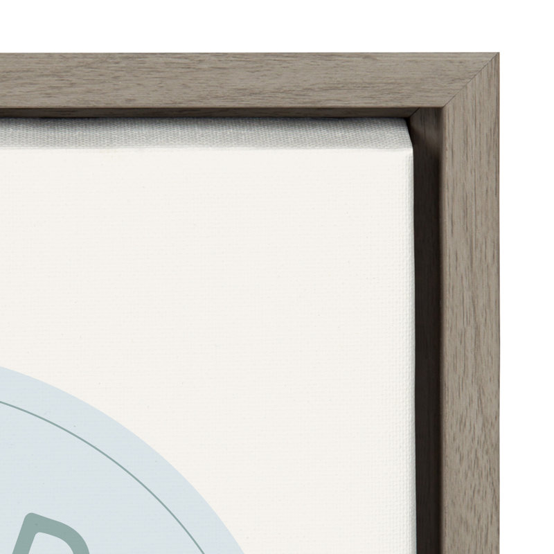 Good Vibes Only Pale Blue Canvas Motivational Print