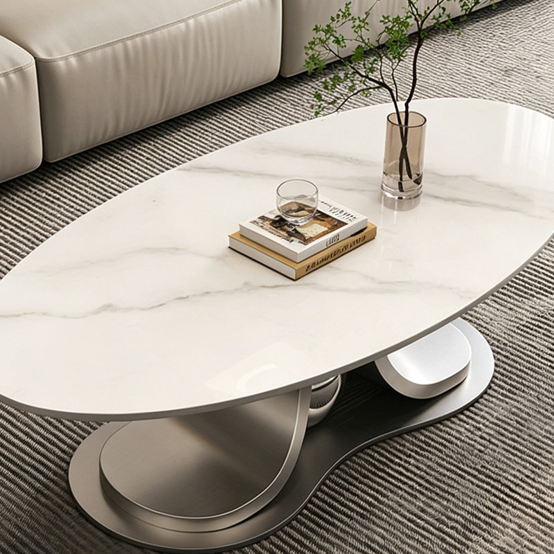 Table basse Luxury, Chrome chrome, H 15,7 po x L 47,2 po x l 23,6 po