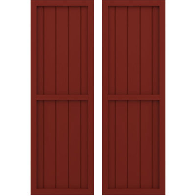 Deux volets à panneaux égaux Americano (par paire)