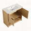 Meuble-lavabo 36 po avec lavabo en céramique, 2 portes à fermeture douce, meuble-lavabo autoportant, contreplaqué-111832140-111832141