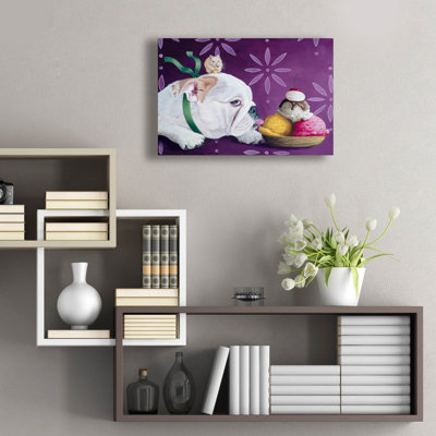  'Sneaking A Lick' by Heather Gauthier Art Acrylic Glass Wall Art, 24" x 16"