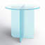 Vinci Large End Table In Iridescent Glass-836837854
