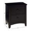 Table de chevet 2 tiroirs Alce-29671709