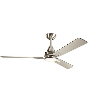 Madelina 52"" 3 - Blade LED Standard Ceiling Fan with Wall Control and Light Kit Included -  Red Barrel StudioÂ®, F9DB785B4AEE4C128B3AC1B0033221B6