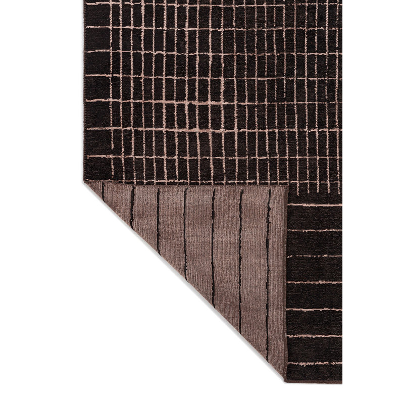 Amarachi Geometric Hand Loom Indoor / Outdoor Area Rug, Rectangle 6'6" x 9'10"