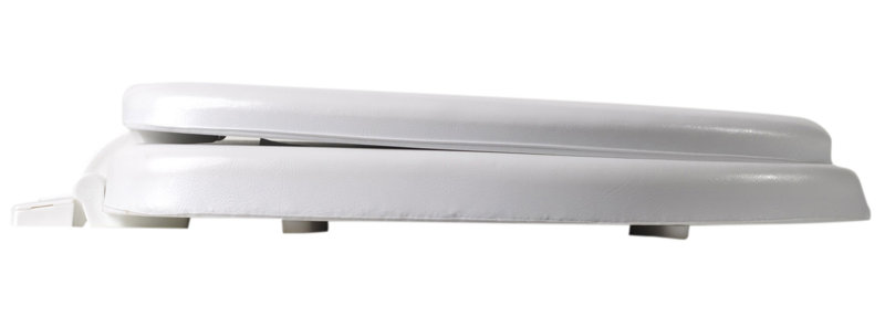 Siège de toilette allongé de qualité supérieure, Blanc