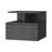 14" Brown Wood One Drawer Floating Nightstand-1277933048