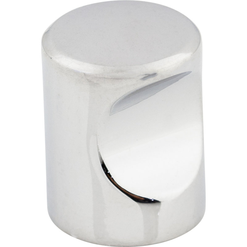 Indent 3/4" Diameter Round Knob, Polished Chrome