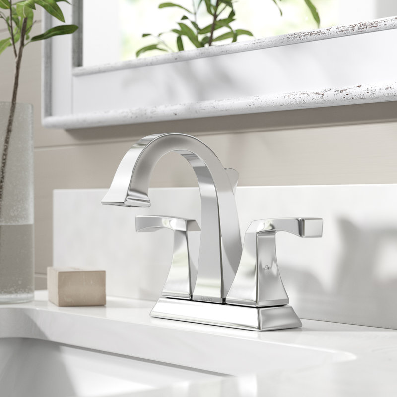 Dryden Centerset Bathroom Faucet with Drain Assembly, Chrome