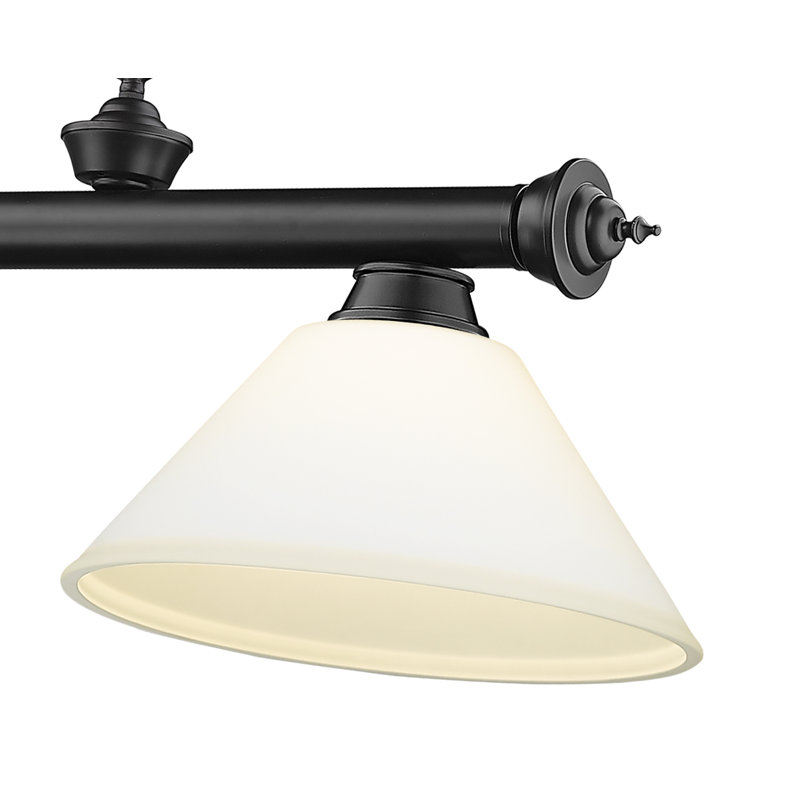 Annaleisa 3 - Light Pool Table Lights Pendant, Matte Opal