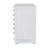 Point Breeze - 3 Drawer Bachelor's Chest - Fresh White with Soft Grey Glaze Finish