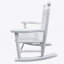 Chaise berçante blanche pour enfants - intérieur ou extérieur - convient aux enfants-167903266