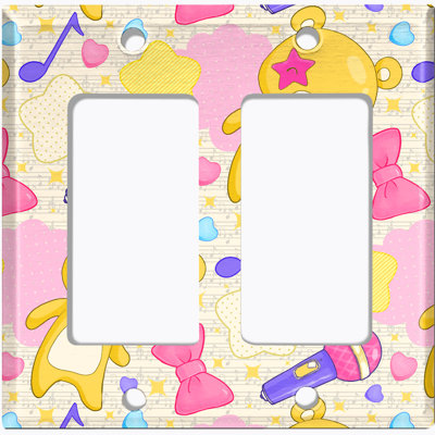 Patterned 2 - Gang Standard Wall Plate