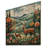 Orange And Green Deer Family Wood Serenity  - Deer Animal On Wood Print-1960417651