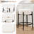 Modern Dining Chair Set, 23.6" Counter Height Stools with Round Soft Padded Boucle Backless Seat-62360786