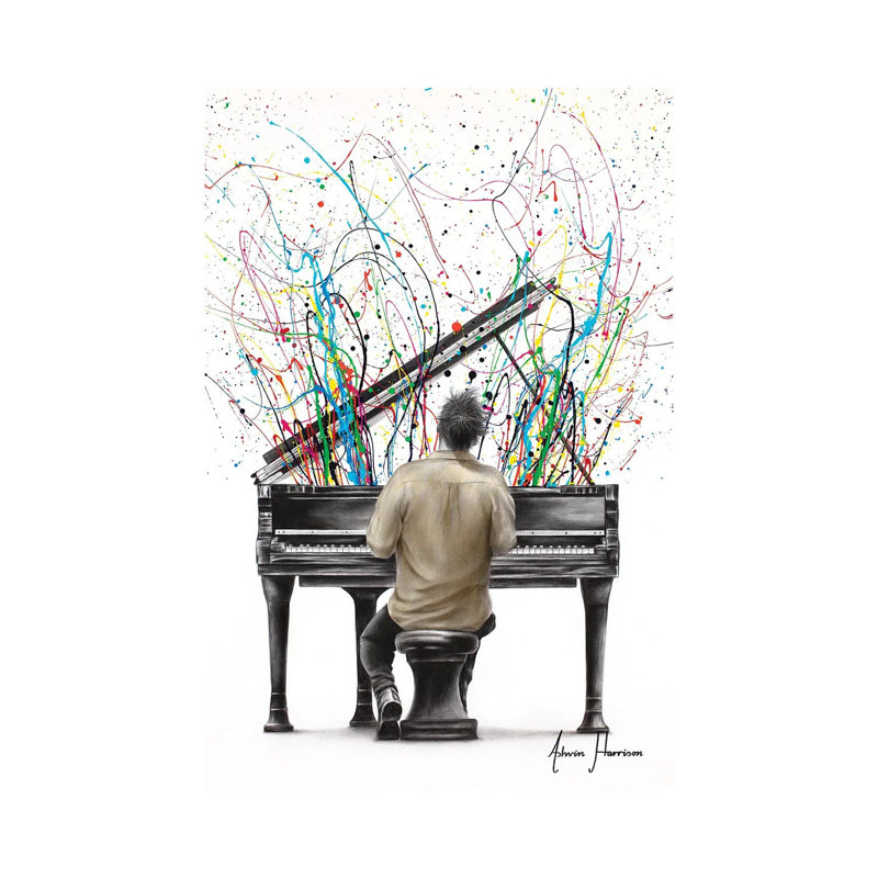 La giclée sur toile tendue The Piano
