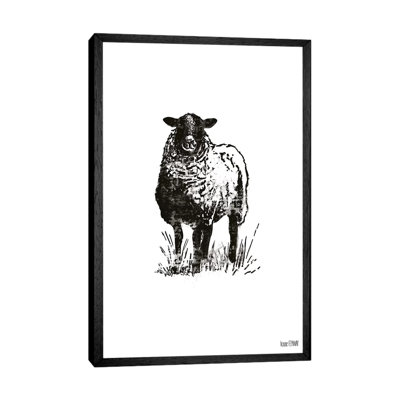 Farmhouse Sheep 1 Piece Painting on Canvas