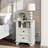 MDF 2-Drawer Jameson With Outlet, Black Brushed Handles, 19.7X13.8X25.8In - 1Pc-913845076
