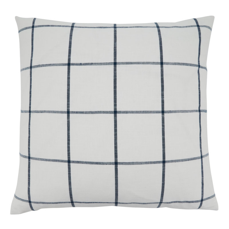 Hester Cotton Throw Pillow Cover & Insert, Polyester/Polyfill, White