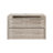 Avel Wood Twin Desk Dream Console with Mattress and Rounded Corners, Harvest Birch Gray