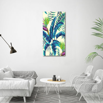 Tropical Leaves - Wrapped Canvas Print