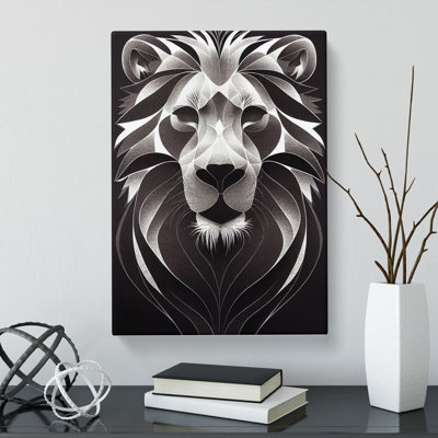 Lion Orphism - Wrapped Canvas Print