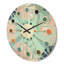 Horloge murale en bois à motif floral II-63892736
