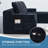 Compressed L-shaped Sectional Sofa With Side Pockets,wireless Charging Device, Two Usb Charging Ports, One Cup Holder, Bluetooth Speaker,reversible Lounge Chaise, Chenille Material,black Color