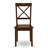 3 Piece Dining Room Furniture Set Contains a Round Kitchen Table with Pedestal and 2 Dining Chairs, Mahogany