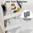 30" Farmhouse Bathroom Vanity with Sink, Organizer & Power Outlets-734604643