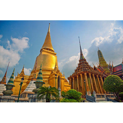 Bangkok Temple by Vicnt - Wrapped Canvas Print