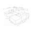 Canapé modulaire de 104 pouces avec méridienne en U et poches latérales, conception modulaire moderne, assise profonde, aucun assemblage requis-1601367037