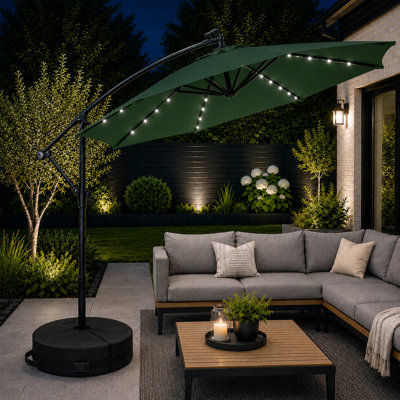 300 cm W X 300 cm D Cantilever Parasol with Crank Lift