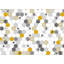 Motif de ruche - toile jaune pour enfants
