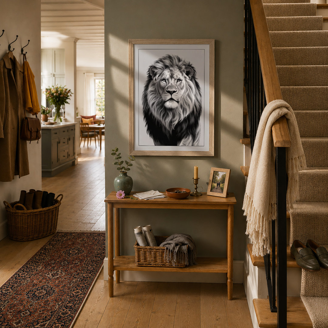 Sovereign Lion Minimalist - Framed Print